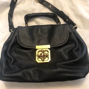 Chloe Elsie Black leather with gold